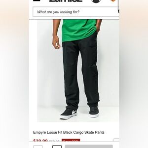 Empyre Black Cargo Pants